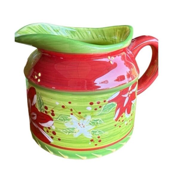 Holly Christmas 3 Pc Tea Set Romancing Provence Collections 2008 Creamer… - Picture 7 of 15